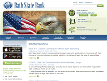 Tablet Screenshot of bathstatebank.com